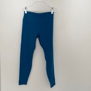 Lululemon align high rise capture blue pants with pockets